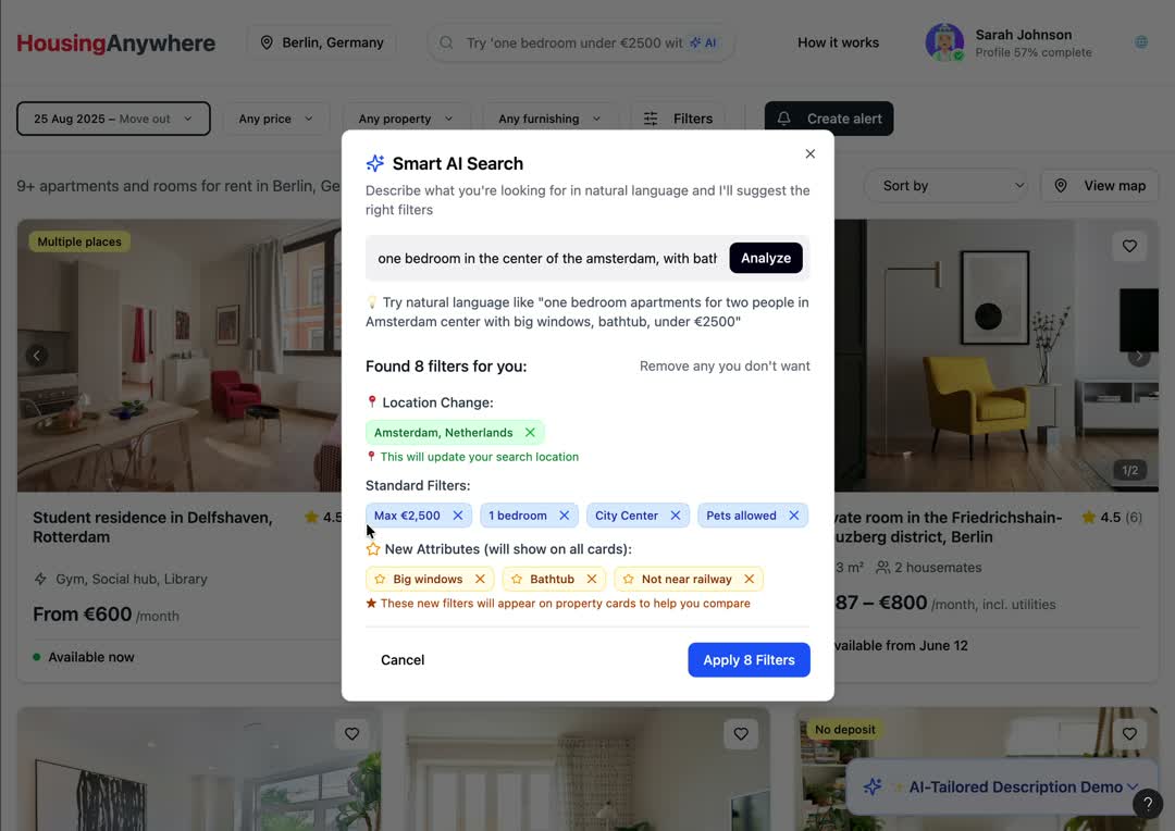 AI-assisted filtering prototype